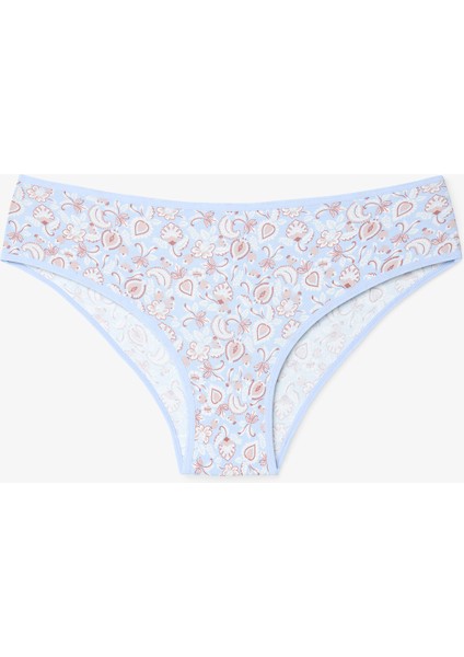 Blue Story Şal Desenli Düşük Bel 3'lü Slip Külot