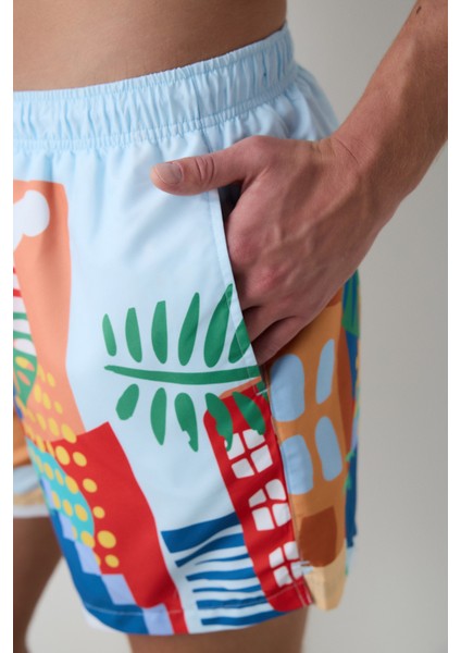 Renkli Erkek Şort Mayo modelleri