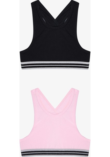 Kız Çocuk Glitter 2li Spor Üst