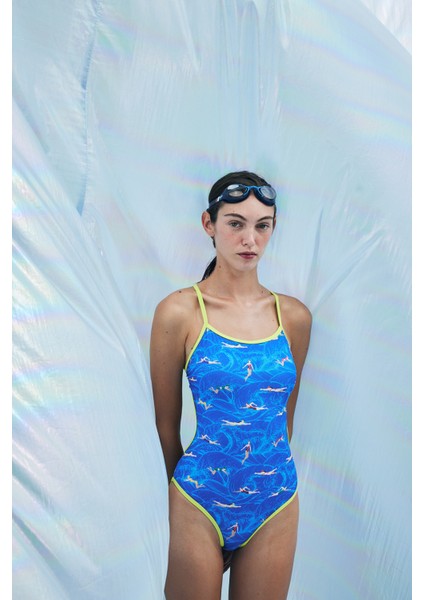 Catalina Yüzücü Desenli Spor Mayo