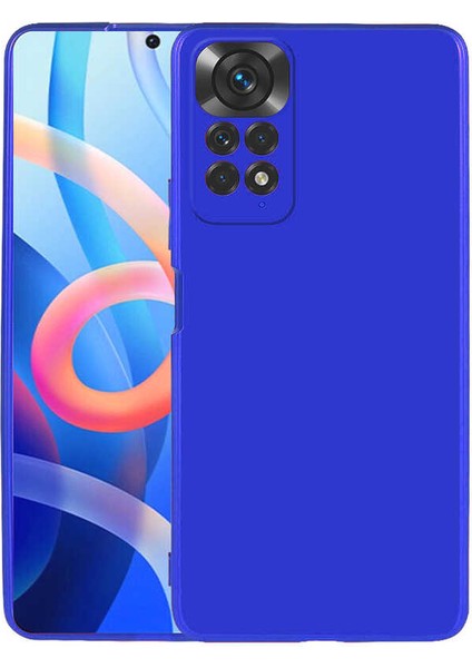 Xiaomi Redmi Note 11 Global Kılıf Ata Premier Silikon Kapak-Saks Mavi