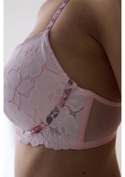 Laluce Lace Pembe Sütyen