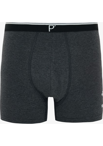 Erkek Flag Sloganlı Organik 3'lü Boxer