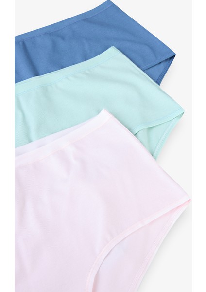 Deep Bloom 3lü Highwaist Çok Renkli Slip Külot