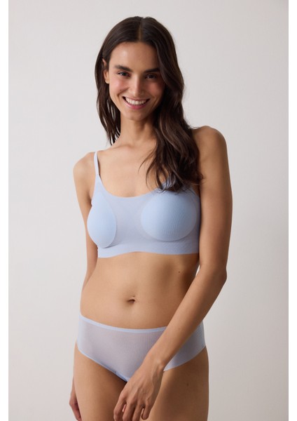 Açık Mavi Zero Gram Dikişsiz Balensiz Bralet