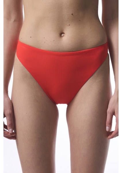 Praslin Minimal Kesim Kırmızı Hıgh Leg Bikini Altı