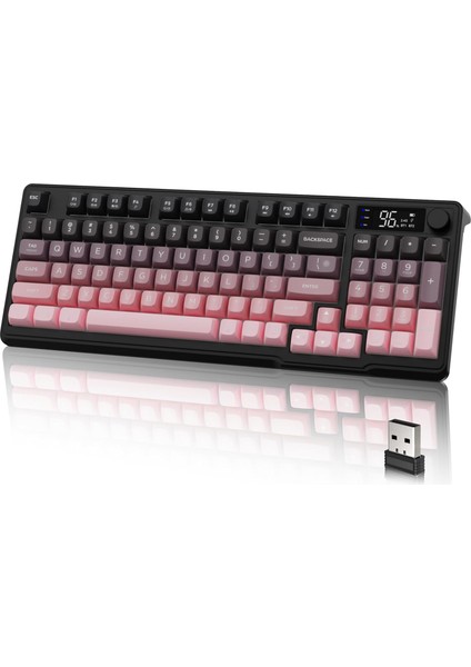 Freewolf M96 2.4g Bt5.0 Çift Bağlantılı Tft LED Ekranlı Reinbow Gaming Oyuncu Klavye fiyatları