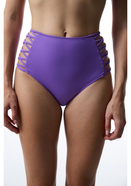 Mor Yüksek Bel Bikini Altı