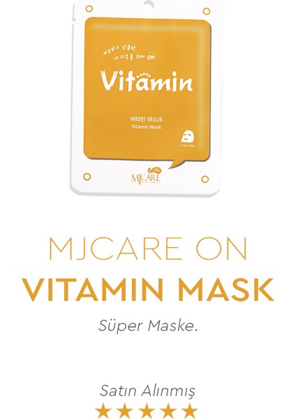 On Vitamin Mask - Vitaminli Yüz Maskesi 20'li