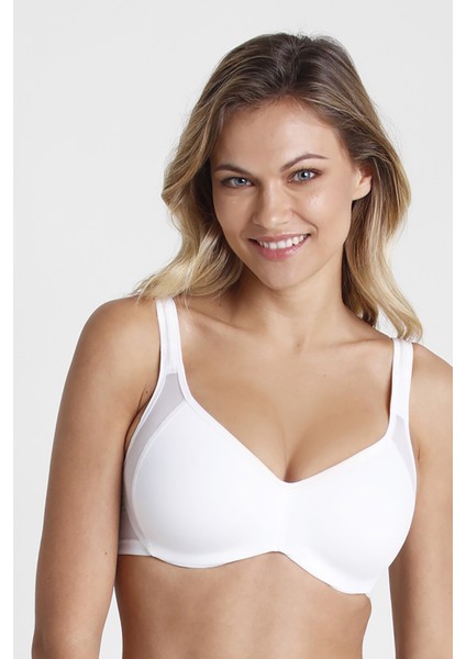 Beyaz Büyük Beden Toparlayıcı Balenli Sütyen modelleri