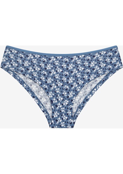 Vintage Floral 3lü Çok Renkli Hipster Külot