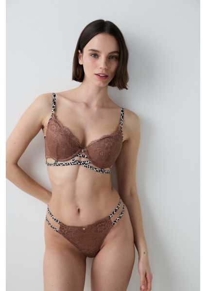 Fervour Leo Kahverengi Sütyen