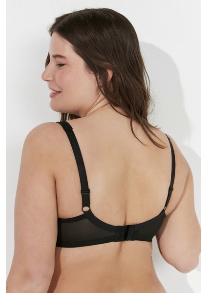 Siyah Büyük Beden Toparlayıcı Balenli Sütyen fiyatları