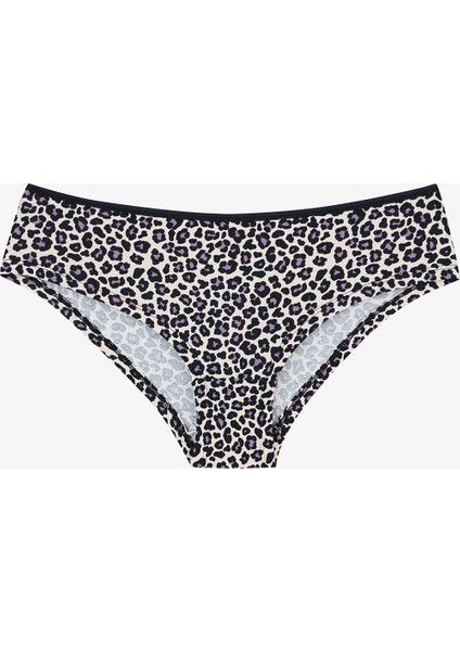 Leopard 5li Çok Renkli Hipster Külot