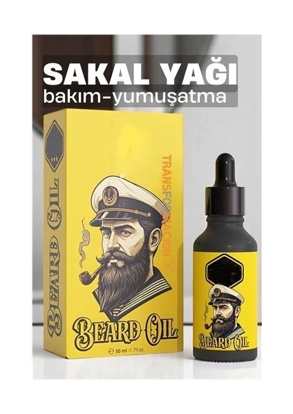 Sakal Bakım Yağı - Nemlendirici Sakal Yağı Sakal Yumuşatıcı 50 ml