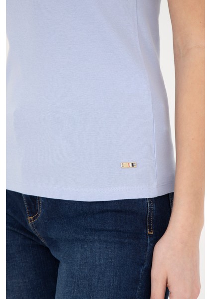 Kadın Mavi T-Shirt 50285852-VR036