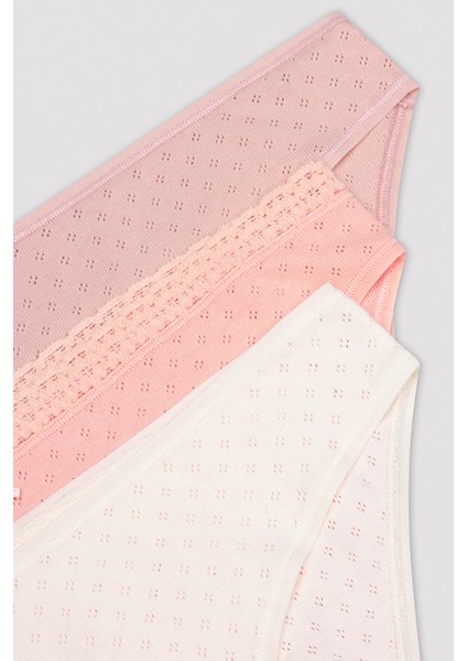 Coral Vibes Çok Renkli 3lü Slip Külot