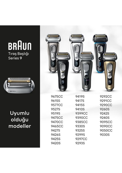 Series 9 Pro+ Elektrikli Tıraş Makinesi Yedek Başlığı, 96M fiyatları