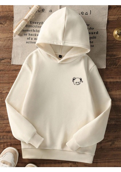 Sevimli Ayıcık Figürlü Rahat Kalıp Çocuk Sweatshirt fiyatları