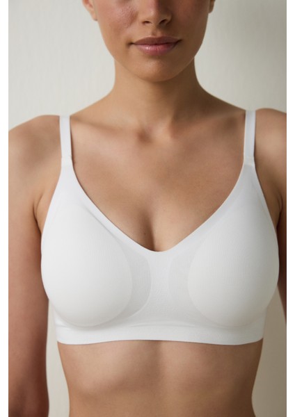 24 Saat İz Bırakmayan Kırık Beyaz Sütyen