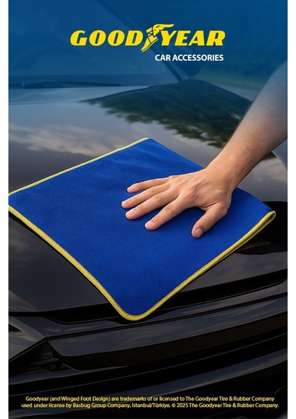 Çok Amaçlı Mavi Mikrofiber Temizlik Bezi