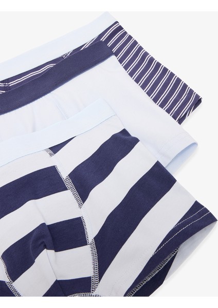 Erkek Çocuk Captain Line Çizgili 3'lü Boxer
