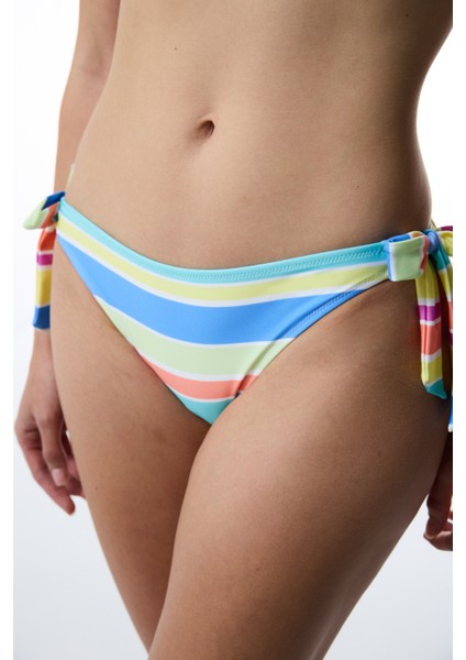 Donna Çizgili Brazilian Bikini Altı