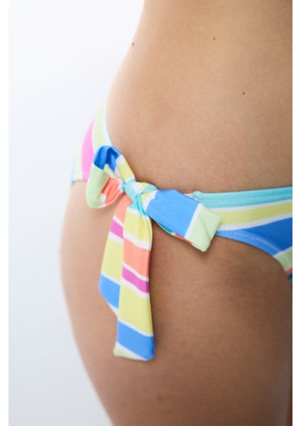 Donna Çizgili Brazilian Bikini Altı