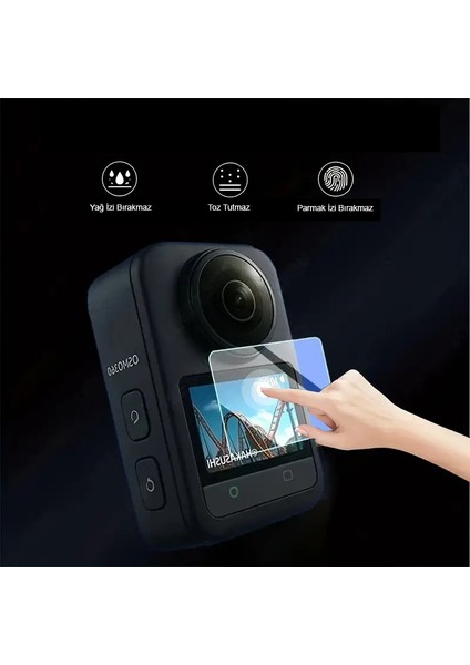 Dji Osmo 360 Temperli Cam Ekran Koruyucu 9h modelleri