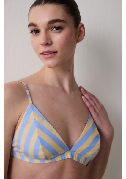 Woven Triangle Çok Renkli Sütyen