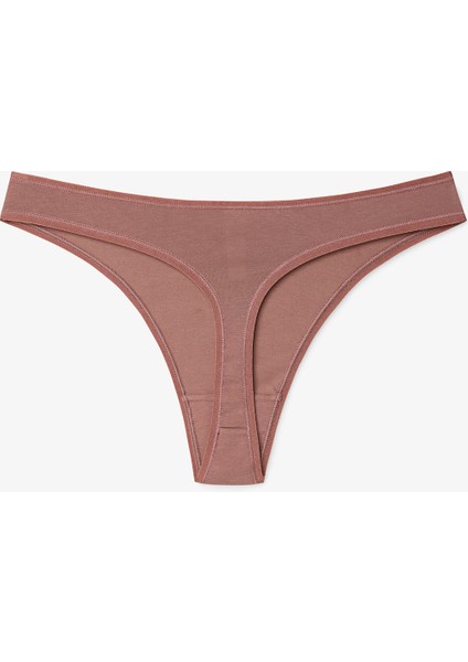 Leopar Desenli Düşük Bel 3'lü Tanga Külot