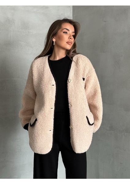 Taş Oakland Şerit Detaylı Bürümcük Ceket