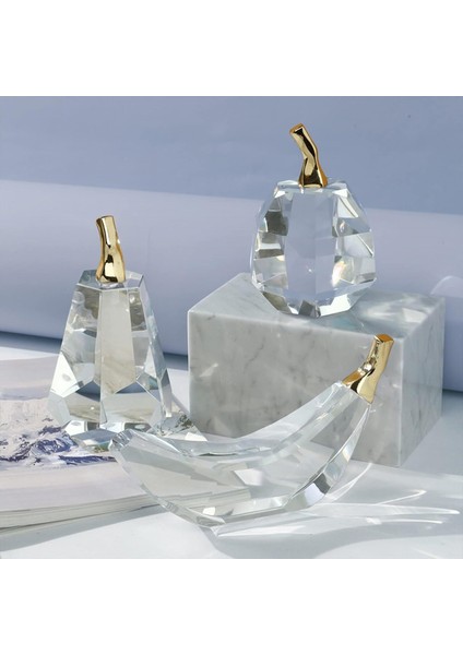 Elma Figürlü Kristal Dekor