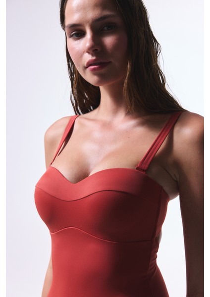 Tarçın Rengi New Lotus Balconette Mayo