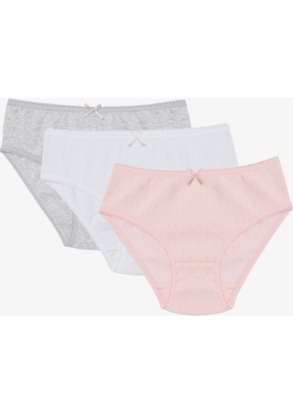 Kız Çocuk 3 lü Slip Külot