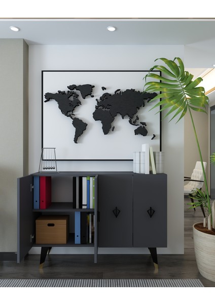 8166KM-32DD Konsol,kahve Köşesi,ayakkabılık,ofis Evrak Dolabı,mutfak Kiler Dolabı,tv Ünitesi-Aa