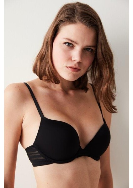 Lift Up Siyah Sütyen