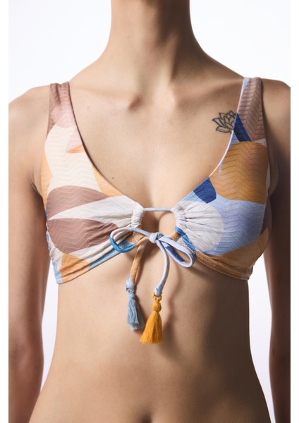 Misty Hot Etnik Desen Boncuklu Bikini Üstü