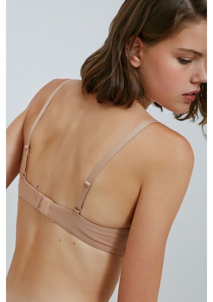 #Hiççamaşırı Bej Balensiz Cosy Pamuklu Sütyen