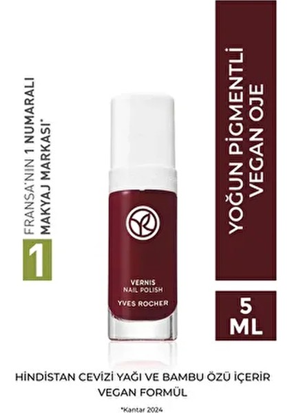 Go Green Oje 15 Koyu Bordo Vegan İçerik Parlak Renk Seçeneği modelleri