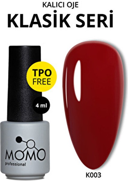 Kalıcı Oje K003 4 ml Şarap Renk Özel Tasarım ile Zamansız Güzellik fırsatları