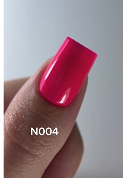 Kalıcı Oje N004 Neon Fuşya Pembe 4 ml Orta Kıvamlı 3 Hafta Süren Kalıcılık