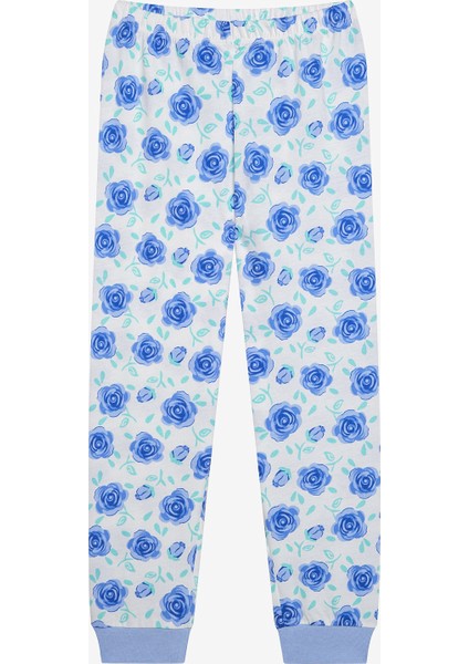 Kız Çocuk Blue Roses 2li Çok Renkli Pijama Takımı indirimleri