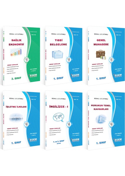 AÖF 1. Sınıf Sağlık Kurumları Güz Dönemi 1. Yarıyıl Konu Anlatımlı Soru Bankası