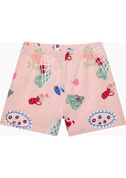 Kız Çocuk Local Pamuklu Çok Renkli 2li Pijama Takımı