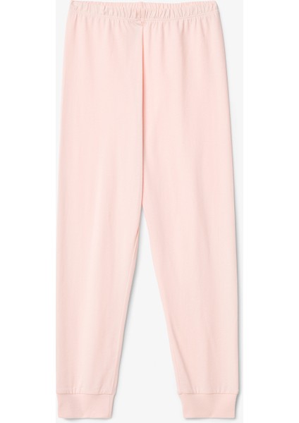 Kız Çocuk Dancer Baskılı Pamuklu Uzun Kollu 2'li Pijama Takımı