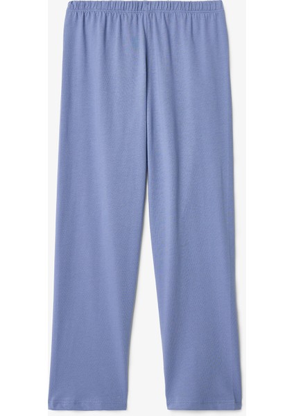 Kız Çocuk Çiçekli Nakışlı Handkerchief Pamuklu Pijama Takımı