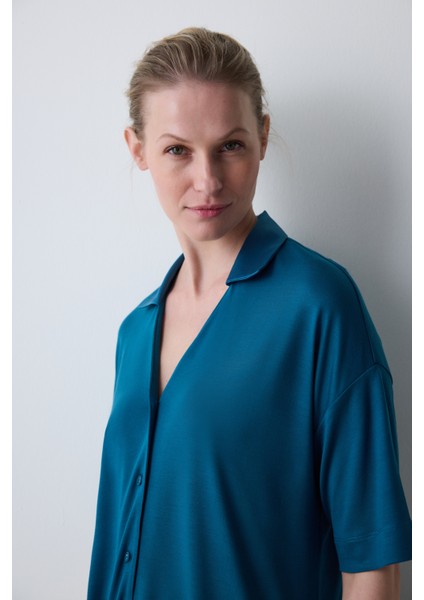 Aging Collagen Gömlekli Kapri Pijama Takımı