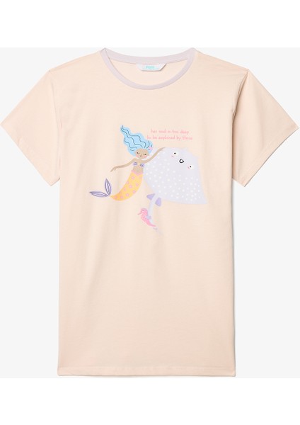 Kız Çocuk Underwater Pamuklu 2li Pijama Takımı