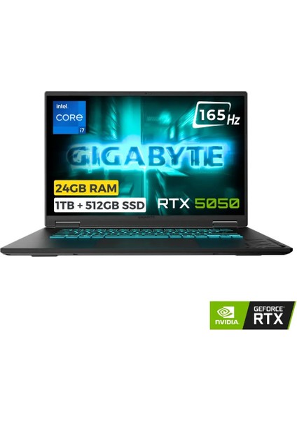 Gaming A16 Cth I7-13620H 24GB 1tb + 512GB SSD 8gb RTX5050 85W 16 Fhd+ 165Hz Freedos